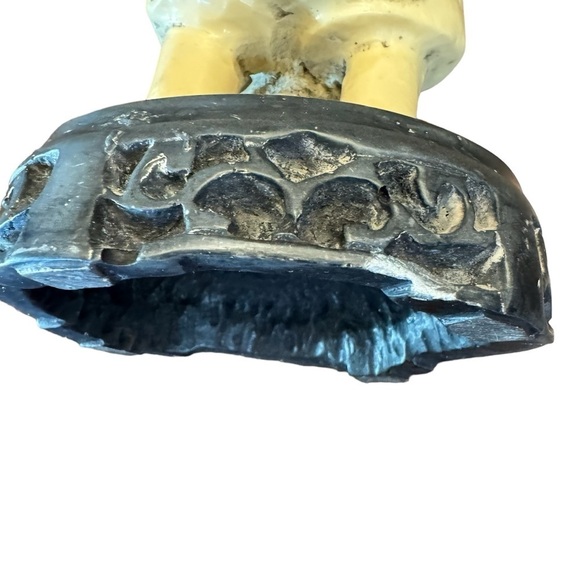 Great 19th Century Vintage Asian Fisherman Sculpture Figurine - Picture 11 of 14